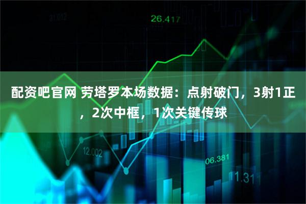 配资吧官网 劳塔罗本场数据：点射破门，3射1正，2次中框，1次关键传球